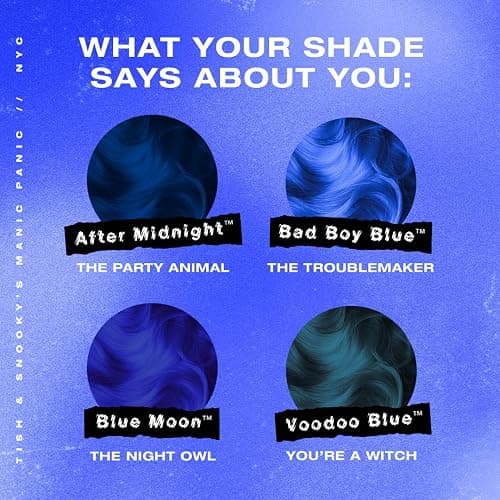 MANIC PANIC Classic Blue Moon Semi Permanent Hair Color - Neon Cool Blue Hair Dye for Women & Men That Lasts 4-6 Weeks - Vegan, Ammonia & Cruelty-Free - Create & Mix Custom Shades (4oz) thumbnail 8