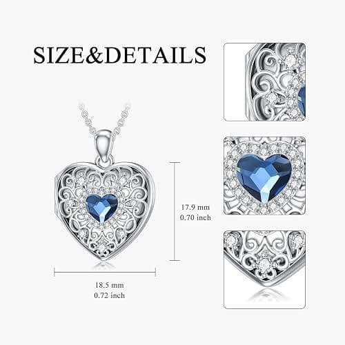 Locket Necklace 925 Sterling Silver thumbnail 3