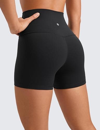 CRZ YOGA Butterluxe Biker Shorts 4'' - High Waisted Booty Workout Volleyball Yoga Womens Spandex thumbnail 2