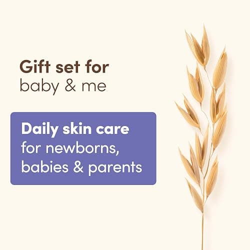 Aveeno Baby Bathtime Solutions Mommy & Me Gift Set, Baby Wash & Shampoo, Calming Bath, Daily Moisturizing Lotion and Stress Relief Body Wash for Mom, Colloidal Oat, Baby Bath Essentials, 4 items thumbnail 5
