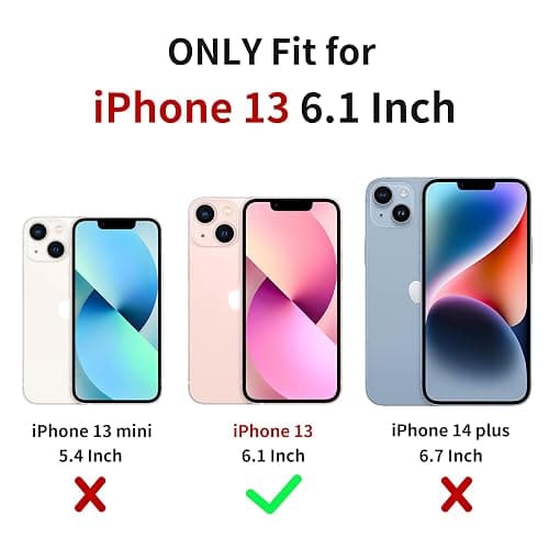 XIZYO Magnetic Case for iPhone 13, Floral Flower Cute Aesthetic Case [Compatible with Magsafe] for Women Girls Rose Pattern Slim TPU Bumper Shockproof Protective Cover, Branch Rose/Black thumbnail 2