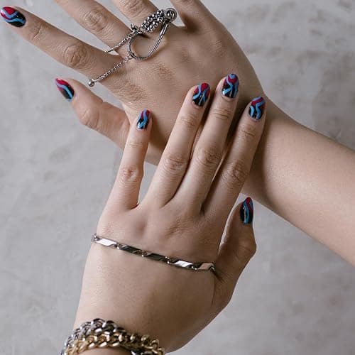 Foxology Jinx Nail Polish Lacquer, Vegan, Cruelty-Free, 15-Free, Quick Dry, Chip Resistant, Glossy Blue, Enriched with Vitamin E, Argan Oil & Biotin, 0.4 fl oz thumbnail 4