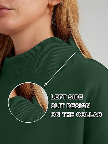 Trendy Queen Womens Oversized Sweatshirts Turtleneck Pullover Long Sleeve Hoodies Tops Fall Fashion Outfits 2025 Clothes thumbnail 6