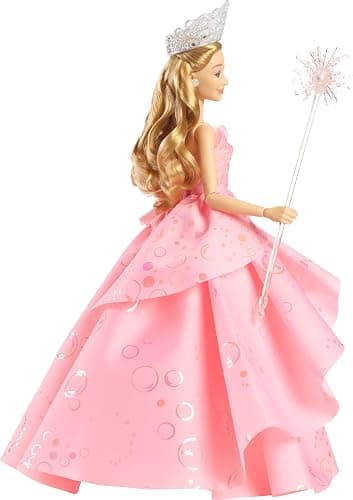 Mattel Universal Wicked Deluxe Glinda Fashion Doll & Accessories Including Crown & Scepter, Movie-Inspired Look with Posability thumbnail 6