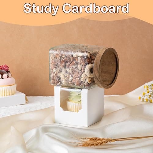 Hoewina 28 PCS Cupcake Boxes, Individual Cupcake Containers with Window | Cupcake Holders Carrier with Inserts, Stackable Deep Cake Box for Birthday Holiday Party Bakery Supplies (White) thumbnail 5