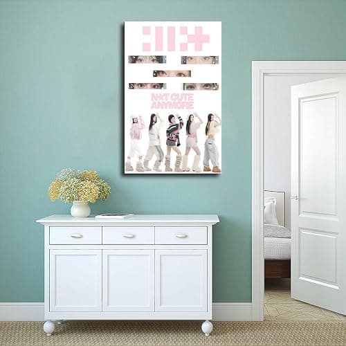 SMART COLOR ILLIT FAN ART1 Canvas Poster Bedroom Decor Landscape Office Room Decor Gift 12" L X 18" W thumbnail 4