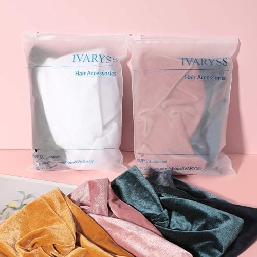 IVARYSS Workout Headbands for Women Non Slip, Premium Stretchy Soft Fabric Head Bands for Women's Hair, Wear for Yoga, Running, Sport, 6 Pack, Black White Grey thumbnail 7