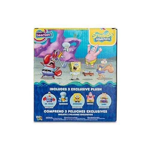 Micro Teenies - Spongebob Square Pants 5-Pack - Collectible Miniature Plush Figure, Suffed Animal, Toy Mini Soft Figure for Kids Ages 4+ thumbnail 7