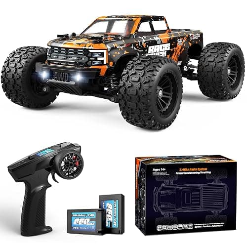 HAIBOXING 1:18 Scale RC Monster Truck 18859E, 2.4GHz Remote Control Fast RC Car 36km/h 4WD Off-Road Water-Resistant Electric Powered Vehicle with Dual Batteries, Ideal for Kids and Adults - Image 1