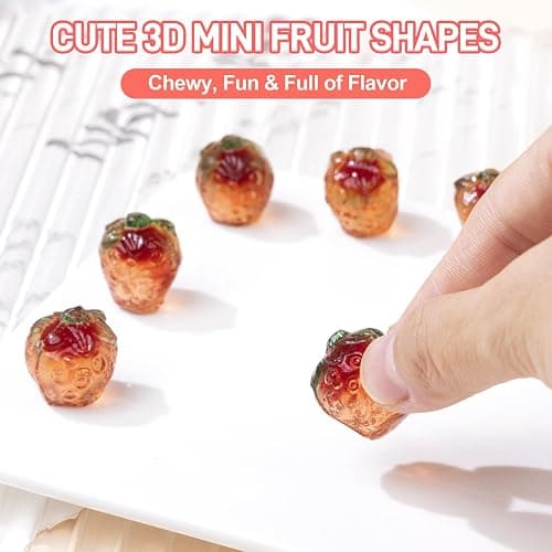AMOS 4D Gummy Candy Strawberry Burst Candy– Fruity, Jelly-Filled, Natural Flavor – 240g Box (Pack of 10) thumbnail 5