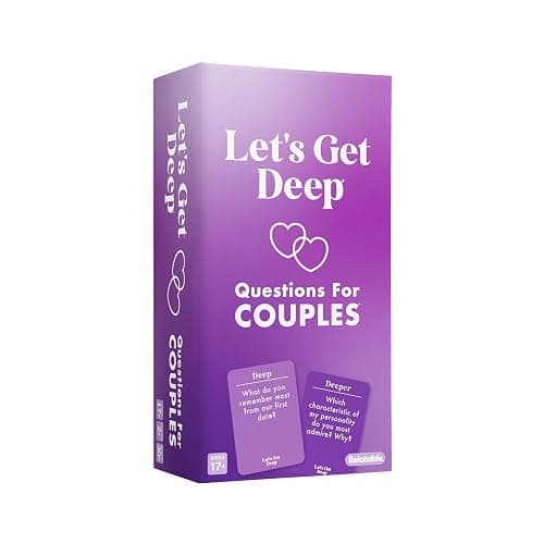 WHAT DO YOU MEME? Let’s Get Deep by Relatable – Valentine’s Day Couples Game, Intimacy Card Game with 200 Questions, Perfect for Date Nights, Girlfriend Gifts & Meaningful Couples Gifts - Image 1