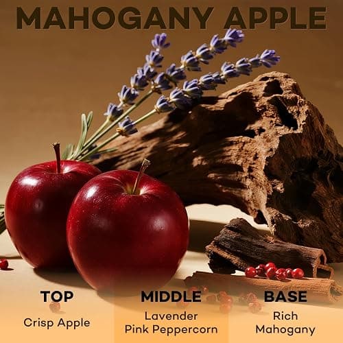 C Classy Car Air Freshener Hanging 2 Pack, Mahogany Apple Air Freshener Diffuser for Cars, Long-Lasting Fragrance, C ar Fresheners,Car Air Fresheners for Women & Men Gift, Made in USA thumbnail 2