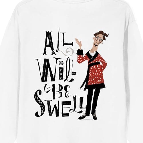 Bioworld Coraline All Will Be Swell Crew Neck Long Sleeve White Adult Sweatshirt thumbnail 4