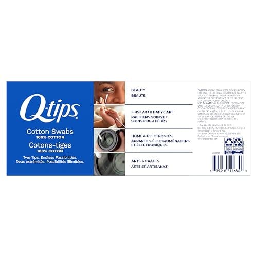Q-tips Cotton Swabs, 500 Count (Pack of 2) thumbnail 2