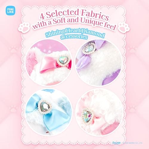 MINI LIKE Hello Kitty Blind Box - Sanrio Kuromi My Melody Sweet Piano Shining Meow Series Cute Vinyl Plush Collectible Mystery for Bag Charms Home Office Decor Birthday Couple Gifts,1Pcs Random thumbnail 5