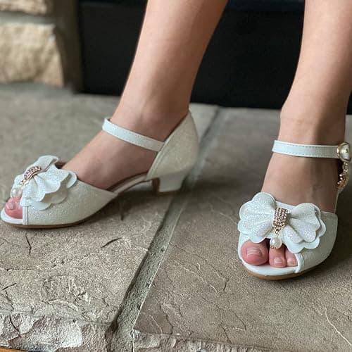 Osinnme Toddler Little Big Kid Girls Wedding Sandals thumbnail 7