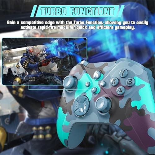 Nonbliep Wireless for Xbox Controller, Compatible with Xbox One X|S, Xbox Series X|S, PC, Special Edition Custom Wireless Controller with 6-Axis Motion Control/3.5mm Audio Jack/Dual Vibration/Turbo thumbnail 4
