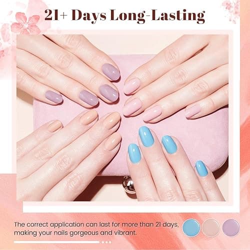 JODSONE 23 PCS Gel Nail Polish Set with Base Glossy and Matte Top Coat Multicolored Gel Nail Long Lasting Suitable for All Seasons thumbnail 5