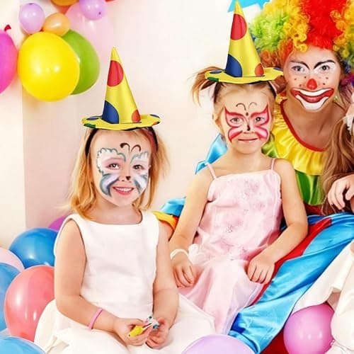 enadoi Clown Headband Hairband Polka Dot Hat/Cap For Halloween Headwear For Costume Parties (Medium) thumbnail 5