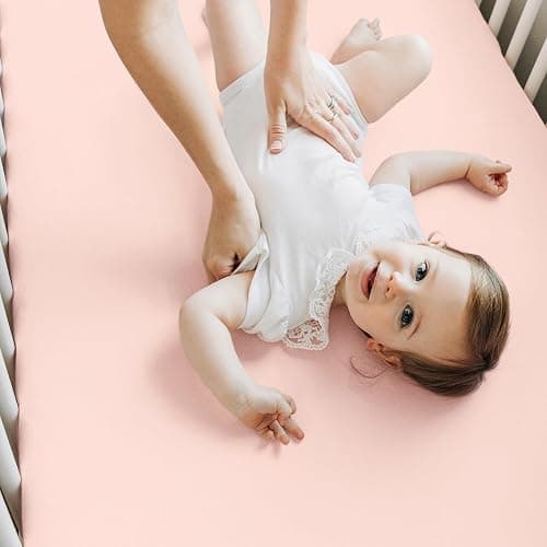 KeaBabies 2-Pack Baby Crib Sheets for Boys, Girls, 52x28 Fitted (Cameo) | Viscose Derived from Bamboo, Toddler Bed Sheets Neutral, Fitted Crib Mattress Sheet for Standard Baby Bedding, Soft, Cozy thumbnail 9
