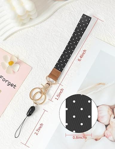 Knagsfa Wristlet Keychain, Cute Wrist Strap for Women, Wrist Lanyard for Keys, Wallet, Id Holder, Cell Phone thumbnail 3