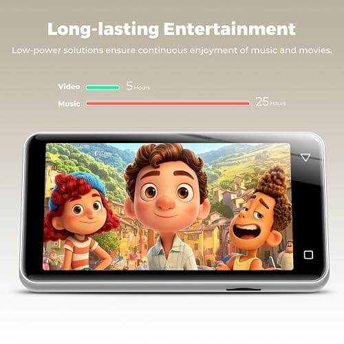 MP3 Player with Bluetooth and WiFi 80GB, innioasis MP3 Player for Kids with spotify, Spotify Kids, Pandora, Amazon Music, 4 inch Full Touch Screen Music Player, Android MP4 Player White thumbnail 8