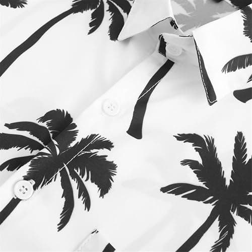 KYKU Funky Hawaiian Shirt for Men Palm Beach Shirts Tropical Vacation Clothes thumbnail 2