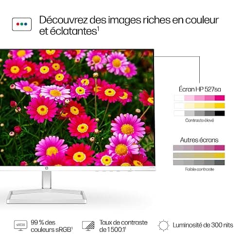 HP 527sa Écran 27" 100Hz 5ms Full HD IPS avec haut-parleurs intégrés (1920 x 1080 Pixels, antireflet, 300 nits, écran inclinable) Noir thumbnail 5