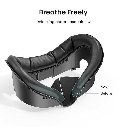 KIWI design V3 Facial Interface, Face Pad Compatible with Meta Quest 3 Accessories, NOT Compatible with Meta Quest 3S thumbnail 2