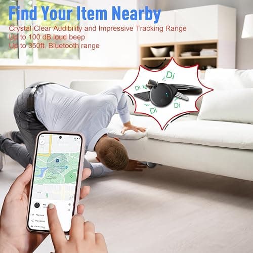 Tracker Tag 4 Packs Bluetooth Tracker, Smart Tag Locator Tracking Device, Keys Finder and Item Locator,Air Tracker Item Finders with Find My(iOS Only) Track Your Keys,Wallet,Luggage (Black) thumbnail 2