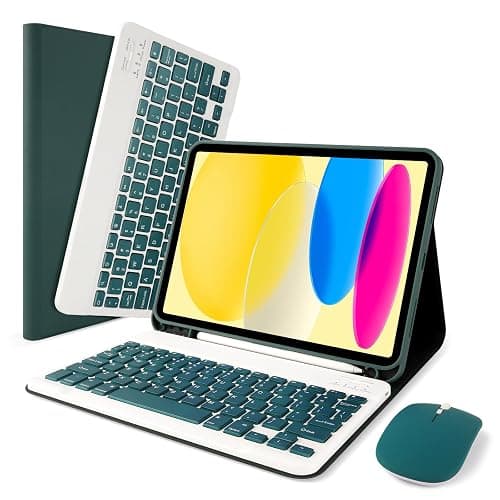 LAMA Keyboard Case with Mouse for iPad (A16) 11th Gen 2025 /10th Gen 2022, Magnetic Case with Keyboard for iPad 11-inch (A16) / 10.9-inch 10th Generation, Thin & Light Cover with Pencil Holder,DGN - Image 1