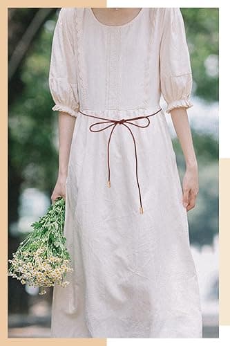 TeeYee Women Waist Belt/Rope/Chain String Knitted Long PU Leather Boho Wrap Skinny Belt thumbnail 4