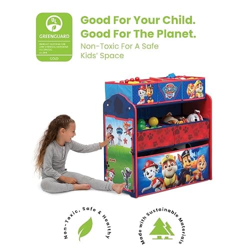 Delta Children Design & Store 6 Bin Toy Storage Organizer, Nick Jr. PAW Patrol thumbnail 4