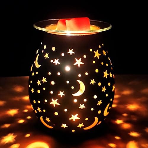 Wax Warmer for Scented Wax,Electric Glass Wax Melt Warmers Birthday Gift,Star Night Light Wax Burner Melter,Scented Oil Candle Warmer Wedding for Girl,Mom,Wife,Husband,Sister - Image 1