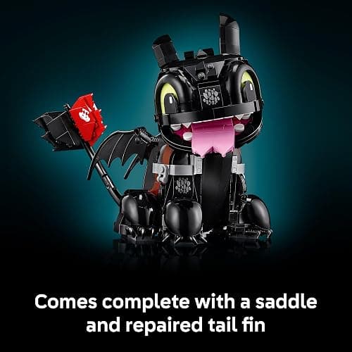 LEGO Icons How to Train Your Dragon: Toothless Building Set for Adults, Ages 18+ - Room Decor for Office, Bedroom, or Book Shelf - Collectible for Movie Fans - Gift Idea for Birthdays - 10375 thumbnail 4