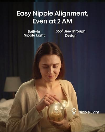 eufy Heated Massage Wearable Breast Pump S2 Pro, Charging Case | HeatFlow 2.0, VibraPump Massage, Nipple Light, Full Milk Alert, 7-Day Battery, App DIY Rhythm, Double-Sealed Flange thumbnail 6