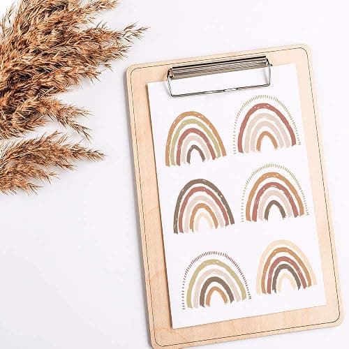 funlife 72 PCS Small Boho Rainbow Wall Decals Peel and Stick, Self Adhesive Colorful Rainbow Wall Sticker for Girls Bedroom Decor, Kids Nursery Room Decoration, 2.56" x 2.17" thumbnail 8