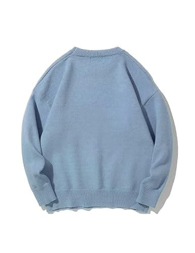 Vamtac Mens Oversized Sweater Vintage Graphic Pullover Crewneck Knit Jumper Y2K Unisex Streetwear 2025 Fall Tops thumbnail 5