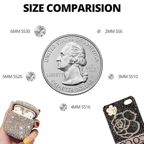 32000Pcs 3mm Rainbow Jelly Rhinestones Gems for Bedazzling Crafting, Colorful Bedazzled Resin Gemstone Flatback Jewel, SS10 Multi Colored Bedazzler Kit with B7000 Glue for Book Clothes Crafts Clothing thumbnail 5