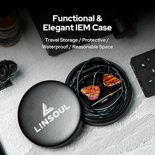 Linsoul Mini Portable Aluminum Storage Earphone Case, Water Resistant, Hard Protective Traval Carrying Case for KZ ZS10 PRO, Kiwi Ears Orchestra lite/Singolo/Cadenza, Simgot EA500LM, Tangzu Wan'er thumbnail 6