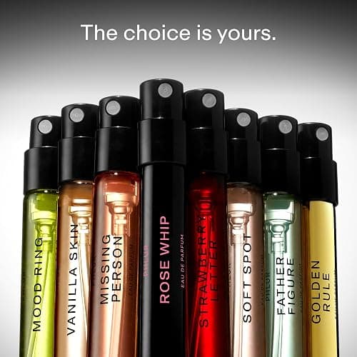 PHLUR Fragrance Discovery Set (2025) - 8pc Perfume Sample Set ft. New Releases Vanilla Skin, Rose Whip & Golden Rule - 2mL Mini Perfume Fine Fragrance Samples (8 x 2mL) thumbnail 2