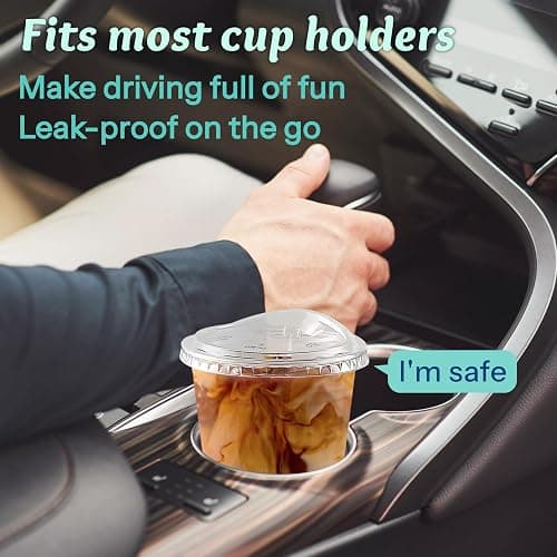 25 Pack 12 oz BPA-Free Clear Plastic Coffee Cups with Strawless Sip Lids - Leak-Proof Disposable To-Go Cups for Iced Coffee, Kids, Smoothies & Juice, Ideal for Daily Use & Small Gatherings thumbnail 6