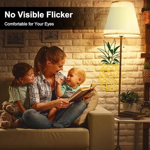 TJOY 6 Pack A19 LED Light Bulbs, 60 Watt Equivalent LED Bulb, Soft Warm White 2700K, Efficient 9W, E26 Standard Base, Non Dimmable Energy Saving Lightbulb, 800LM, 80 CRI, 120V, UL Listed thumbnail 5