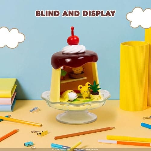 Hamee RE-Ment Hello Kitty and Friends Blind Box Diorama Miniature Figure Set for Birthday Gift, Party Favor, Collectible Figurine, Sanrio Fan (Pompompurin Daily Moments) – 1 Pc. Mystery Set thumbnail 2