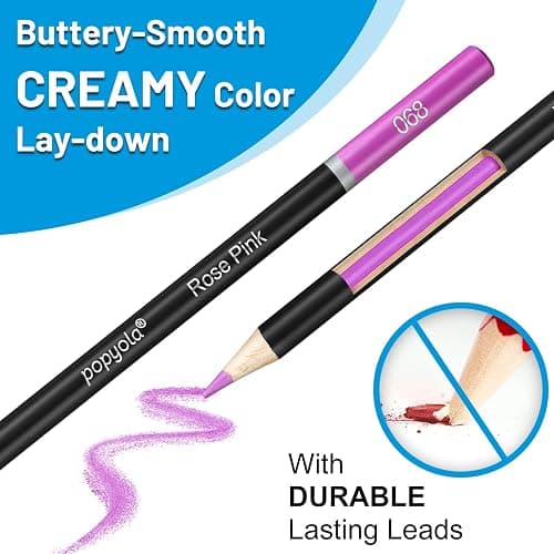 136 PCS Colored Pencils Set for Adult Coloring Books, 120 Colored Pencils with Sketchbook, Coloring Book, Sharpener, Soft Core Oil-Based Coloring Pencils for Artists Drawing Sketching Blending Shading thumbnail 5