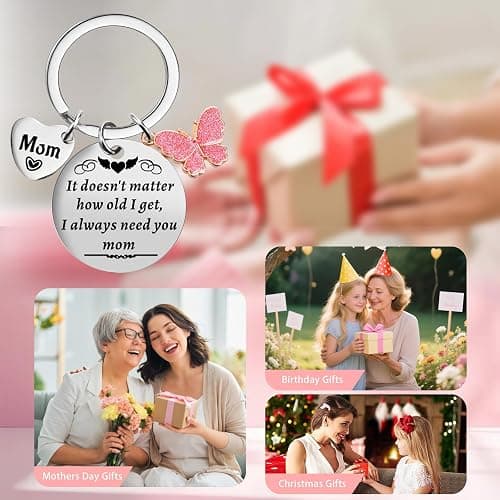 LIGETON Christmas Small Gifts for Mom from Daughter Son,Funny Birthday Mom Gifts for Wife from Husband, Stocking Stuffers Secret Santa Gift Ideas Keychain for Cool Mother Mama Grandma Women Her thumbnail 5