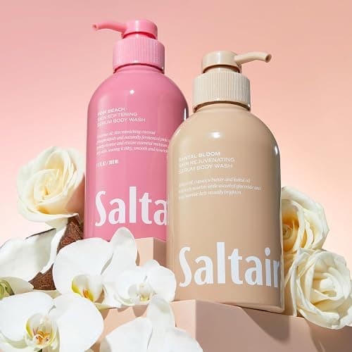Saltair Body Wash, Signature Scents 2-Pack. Moisturizing Body Cleanser with Monoi Oil and Cupuacu Butter. Luxury Shower Gel for Women and Men. Vegan, Cruelty-Free, Paraben-Free. 2x 17oz Pump Bottles thumbnail 9