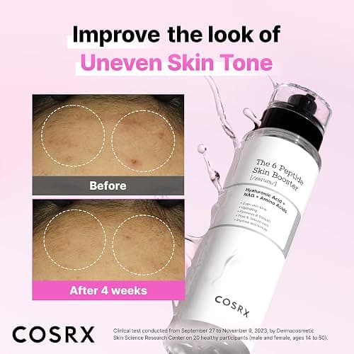 COSRX 6X Peptide Collagen Booster Toner Serum with Copper Peptides, Niacinamide & Hyaluronic Acid Skin Renewal Boosting Facial Essences, Korean Skin Care, 5.07 fl.oz, Stocking Stuffers thumbnail 2