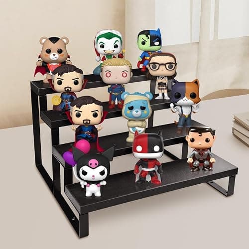 Wood Cologne Organizer for Men,12 Inch 4 Tier Cologne Stand Waterproof Perfume Organizer for Dresser with Anti-Slip Washers,Wooden Display Risers Stand for Party,Makeup,Figures,Cupcake,Perfume,Dessert thumbnail 7