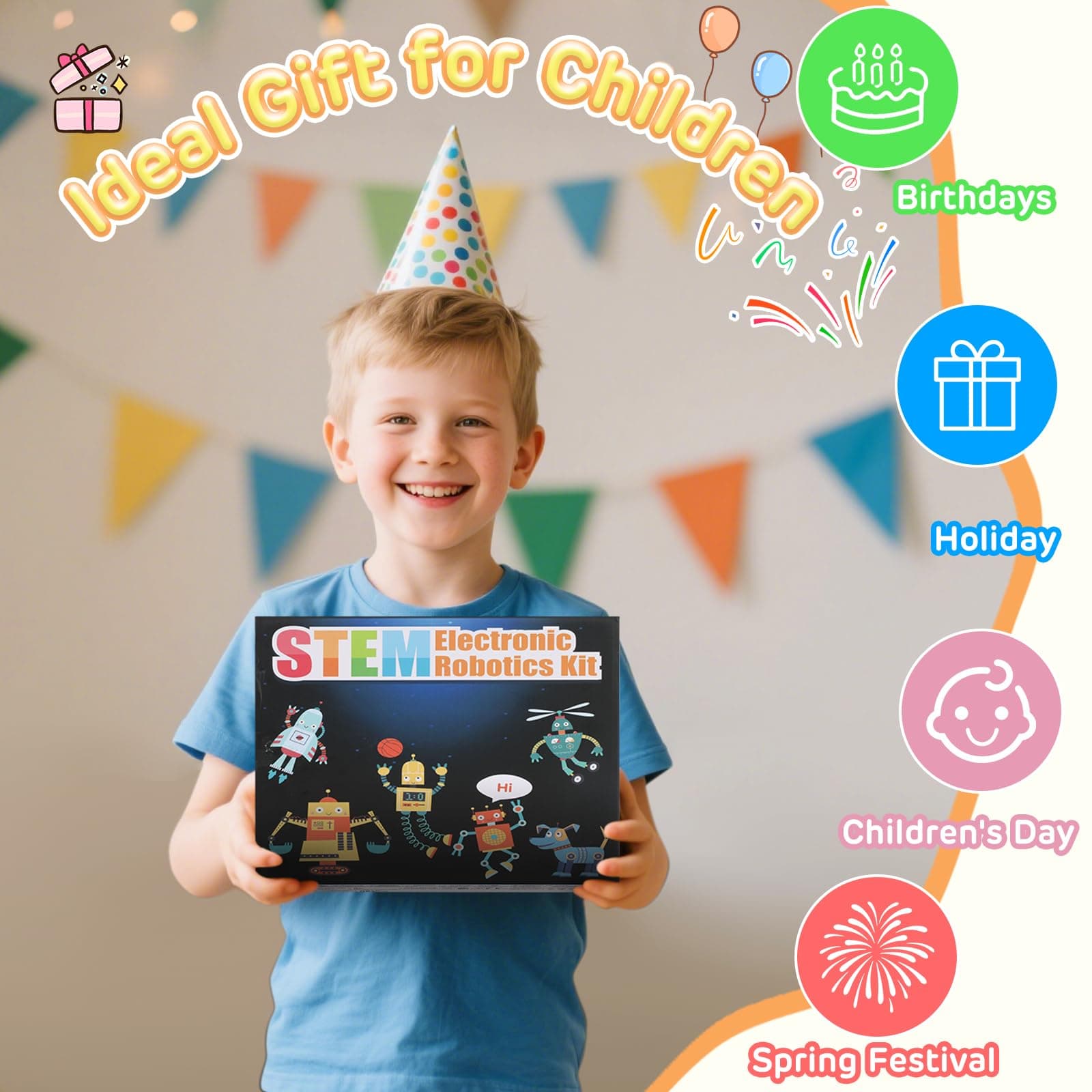 Eocean Science Kit for Kids 8-12, DIY Toys for Boys 7–8 Years Old, 6 in 1 Robotics Kit STEM Toys for Kids Ages 6 7 8 9 10 11 12, Science Experiment Learning & Education Toy Gift thumbnail 8